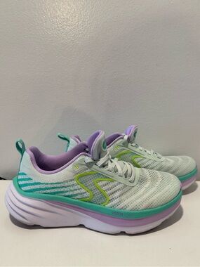 Skechers Women's Mint Green Lavender Athletic Sneakers
